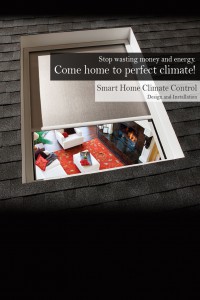 Smart Home heating and air conditioning control installation